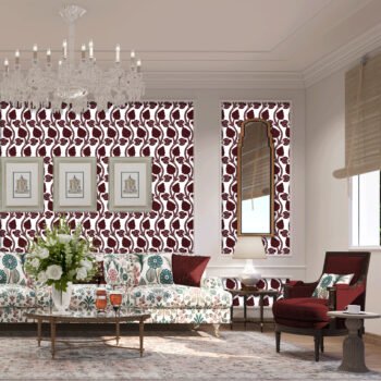 Angoori | Gauze | Burgundy - Flock