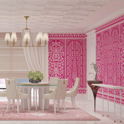 ISFAHAAN| Gauze |FUSCHIA