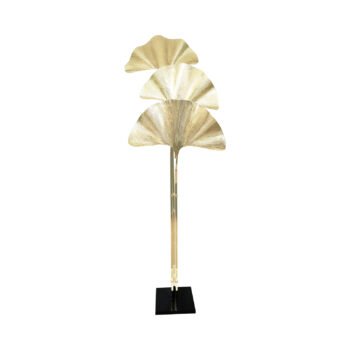 GINKGO LEAF-  ALUMINIUM FINISH FLOOR LAMP