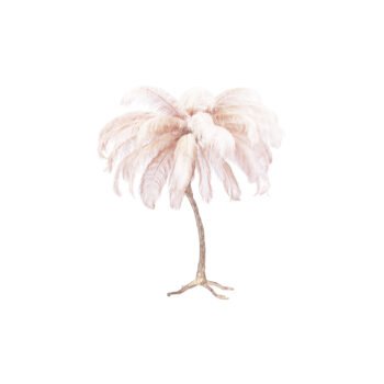 OSTRICH  ALUMINIUM FINISH TABLE LAMP