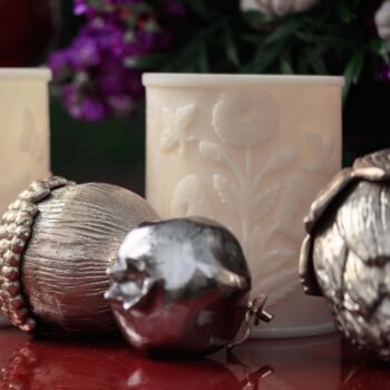 OPIUM CARVED  VOTIVE CANDLE HOLDER  - SMALL