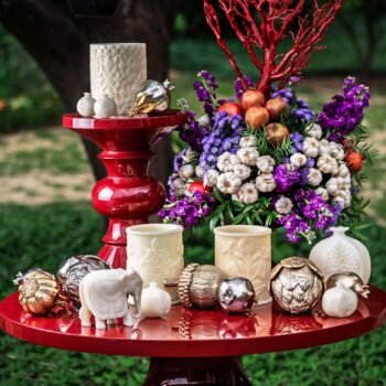 RANG MAHAL CYLINDER VOTIVE CANDLE HOLDER - SMALL