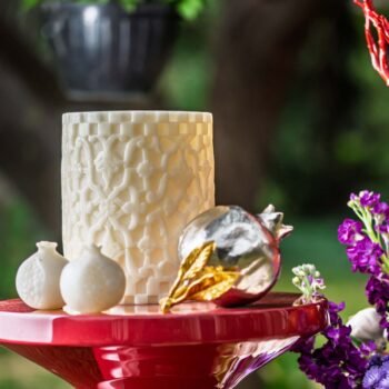 RANG MAHAL CYLINDER VOTIVE CANDLE HOLDER - SMALL