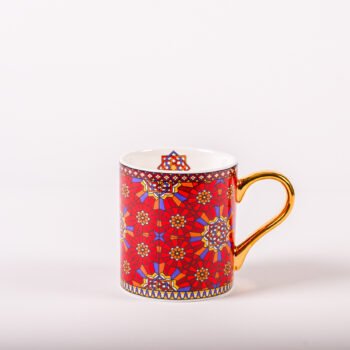 FEZ - MUGS WITH GOLD ACCENT - SET OF 2